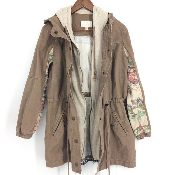Skies Are Blue Jackets & Blazers - SKIES ARE BLUE Boho Floral Print Utility Jacket